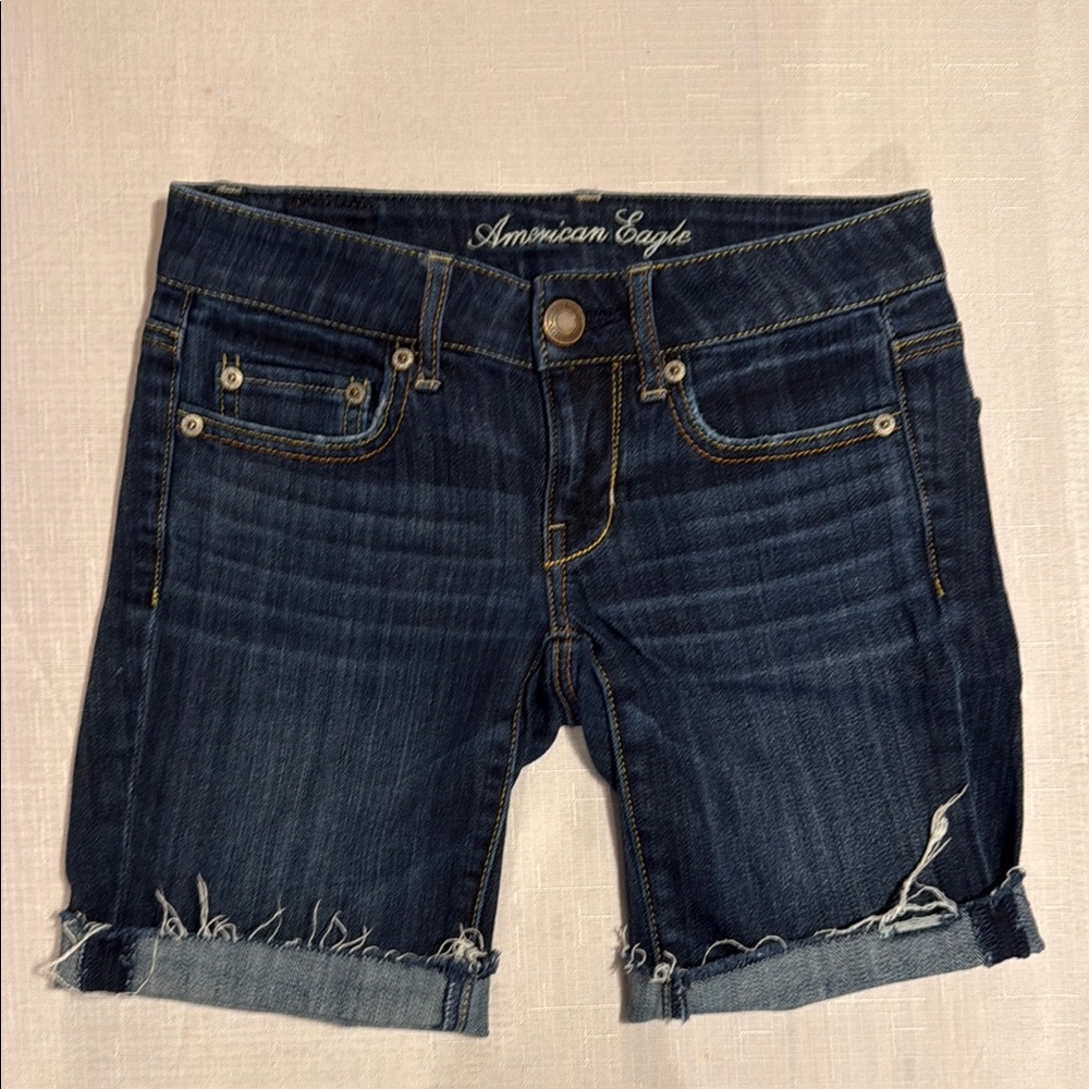 American Eagle Outfitters Women's Denim Shorts - Blue